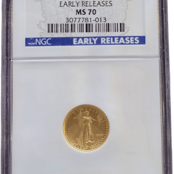 2010 アメリカ イーグル銀貨1オンス(41mmクリアケース付き) 新品
